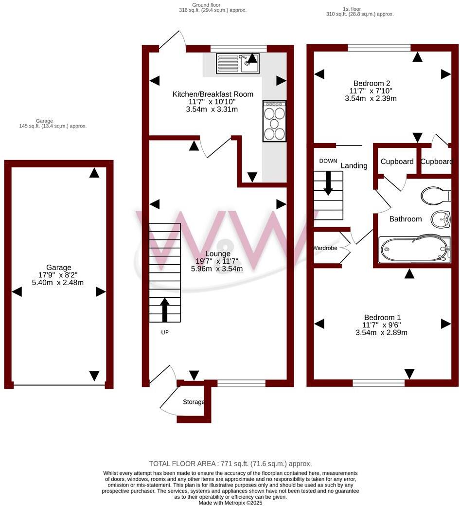 Pimpernel Close, Locks Heath floorplan
