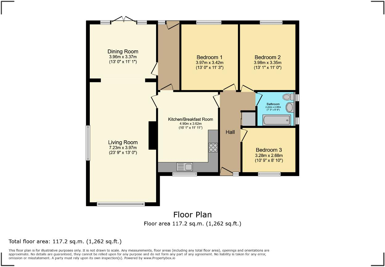 High Road, Gorefield, Wisbech, Cambs, PE13 4PG floorplan