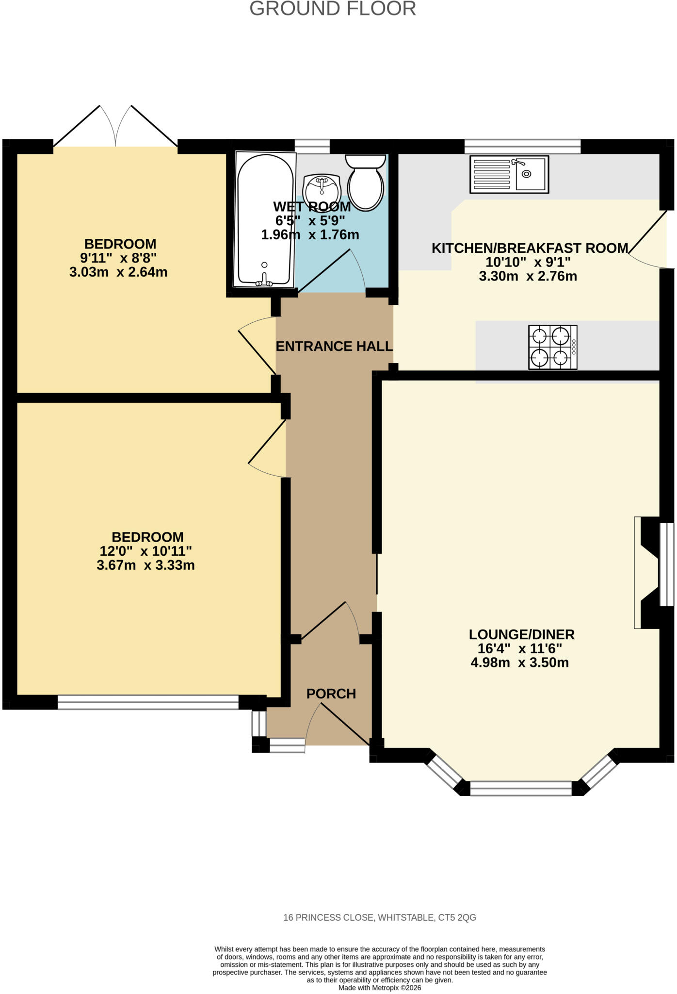 Princess Close, Whitstable, CT5 floorplan