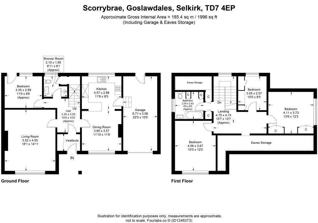 Scorrybrae, Goslawdales, Selkirk, TD7 4EP floorplan