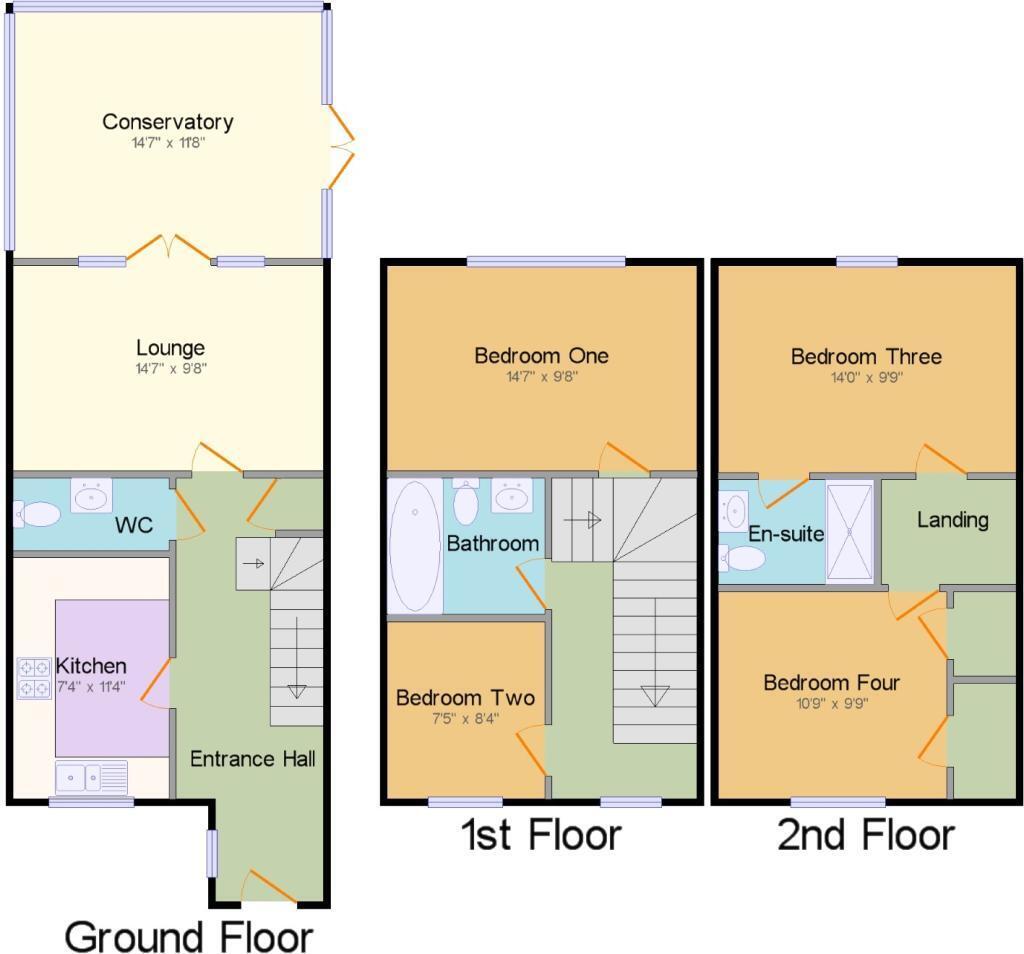 Marl Close, Cuddington floorplan