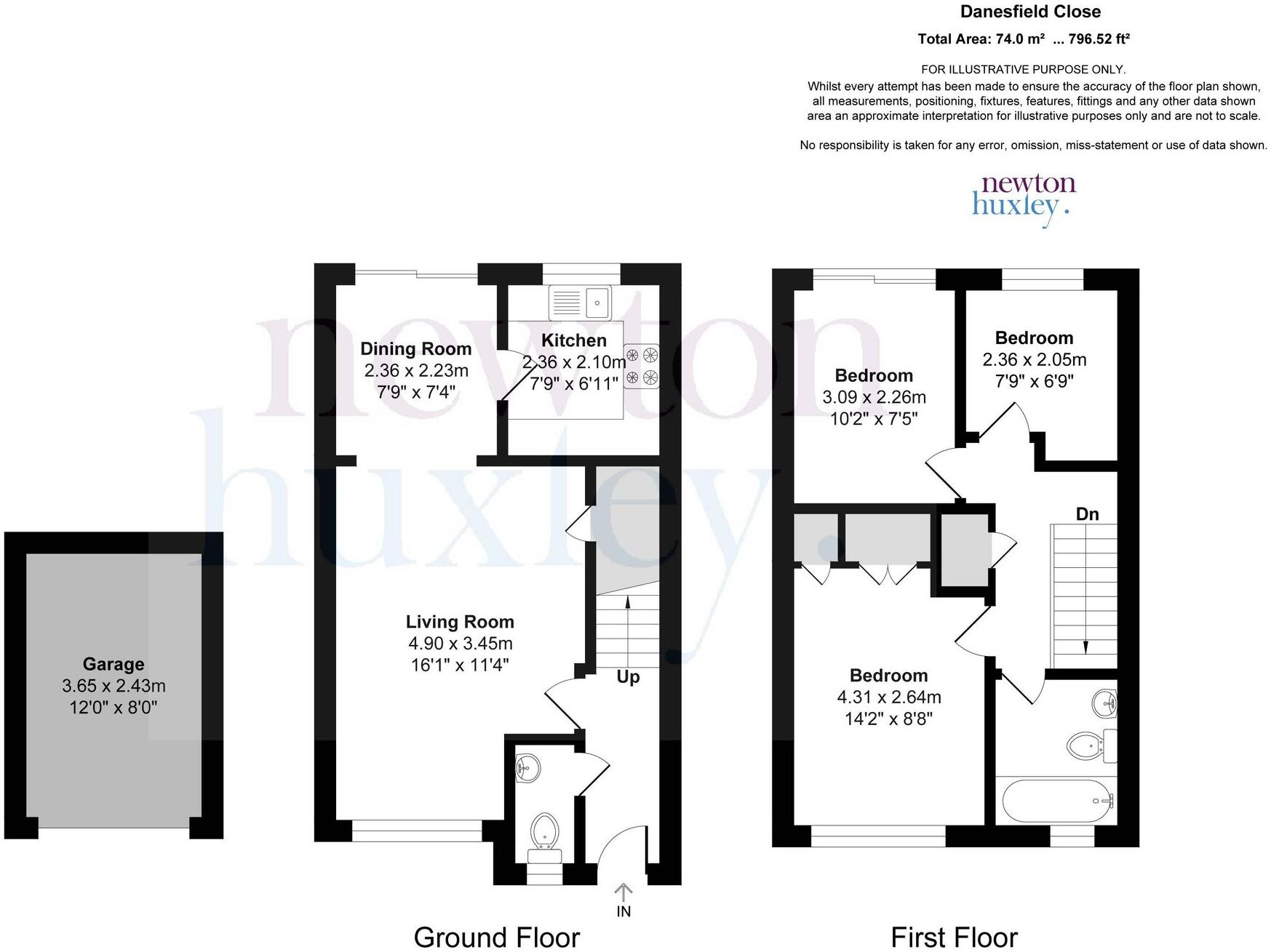 Danesfield Close, Walton-On-Thames, KT12 floorplan