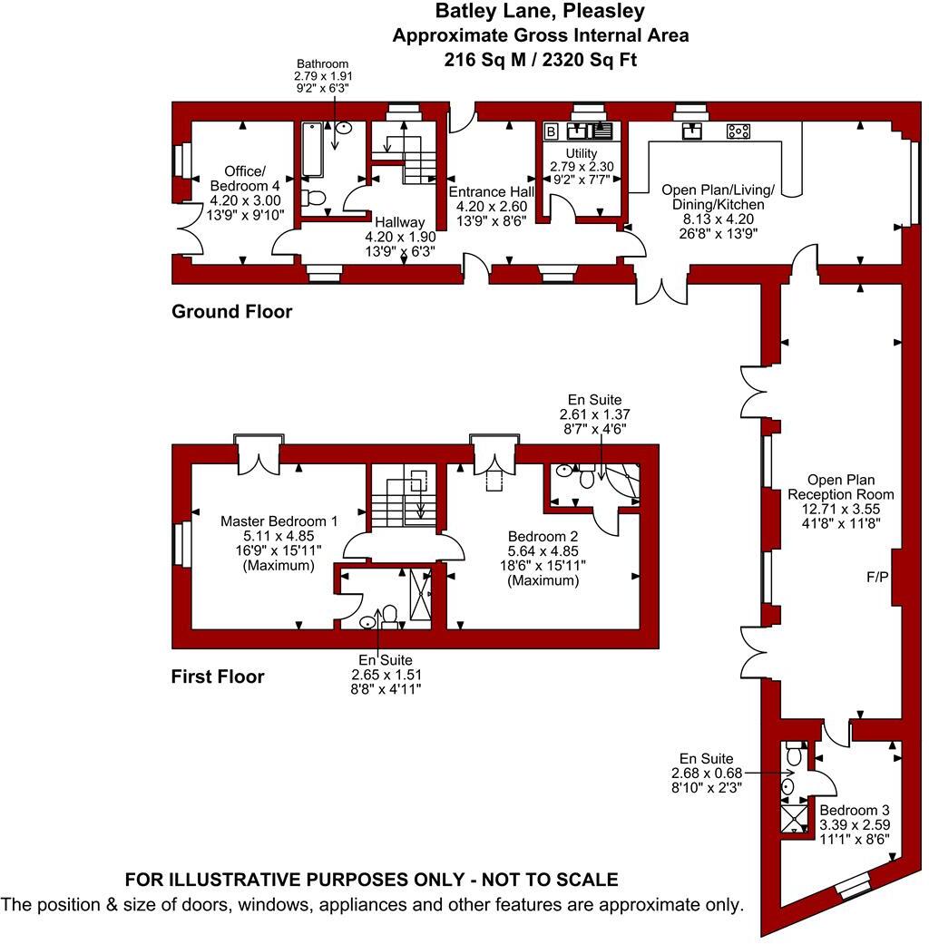 The Old Dairy, Batley Lane, Pleasley floorplan