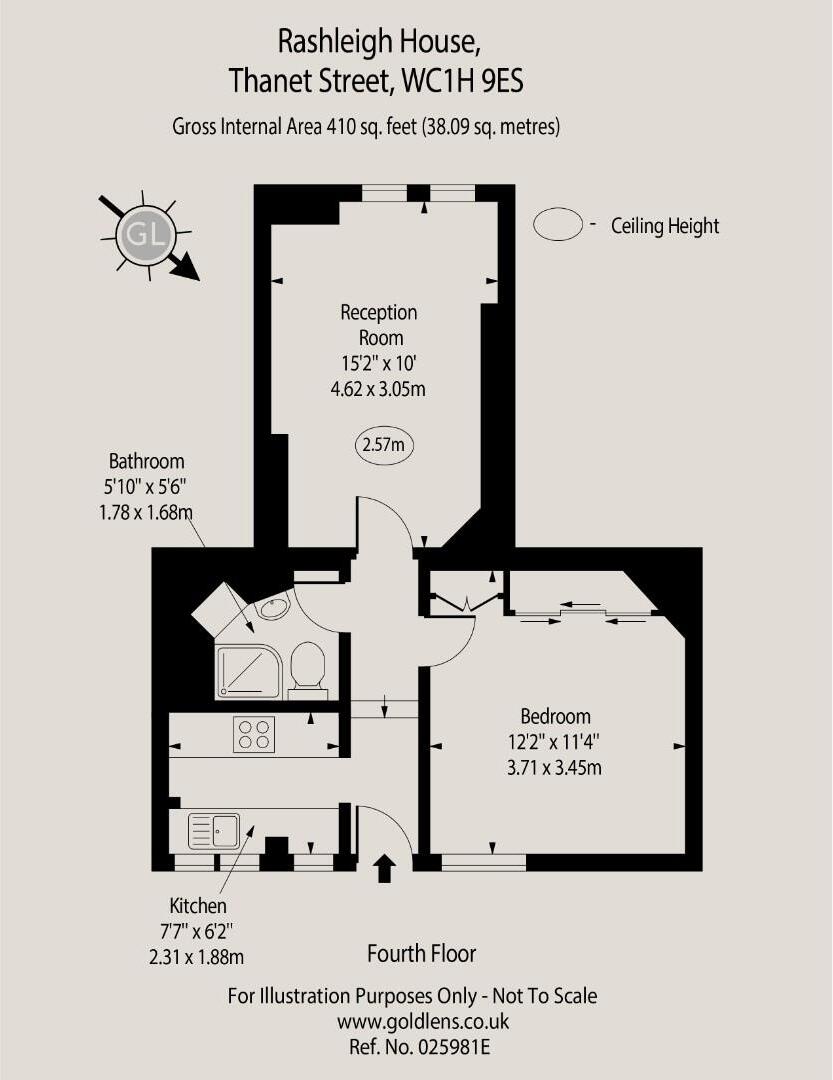 Thanet Street, Bloomsbury, London, WC1H floorplan
