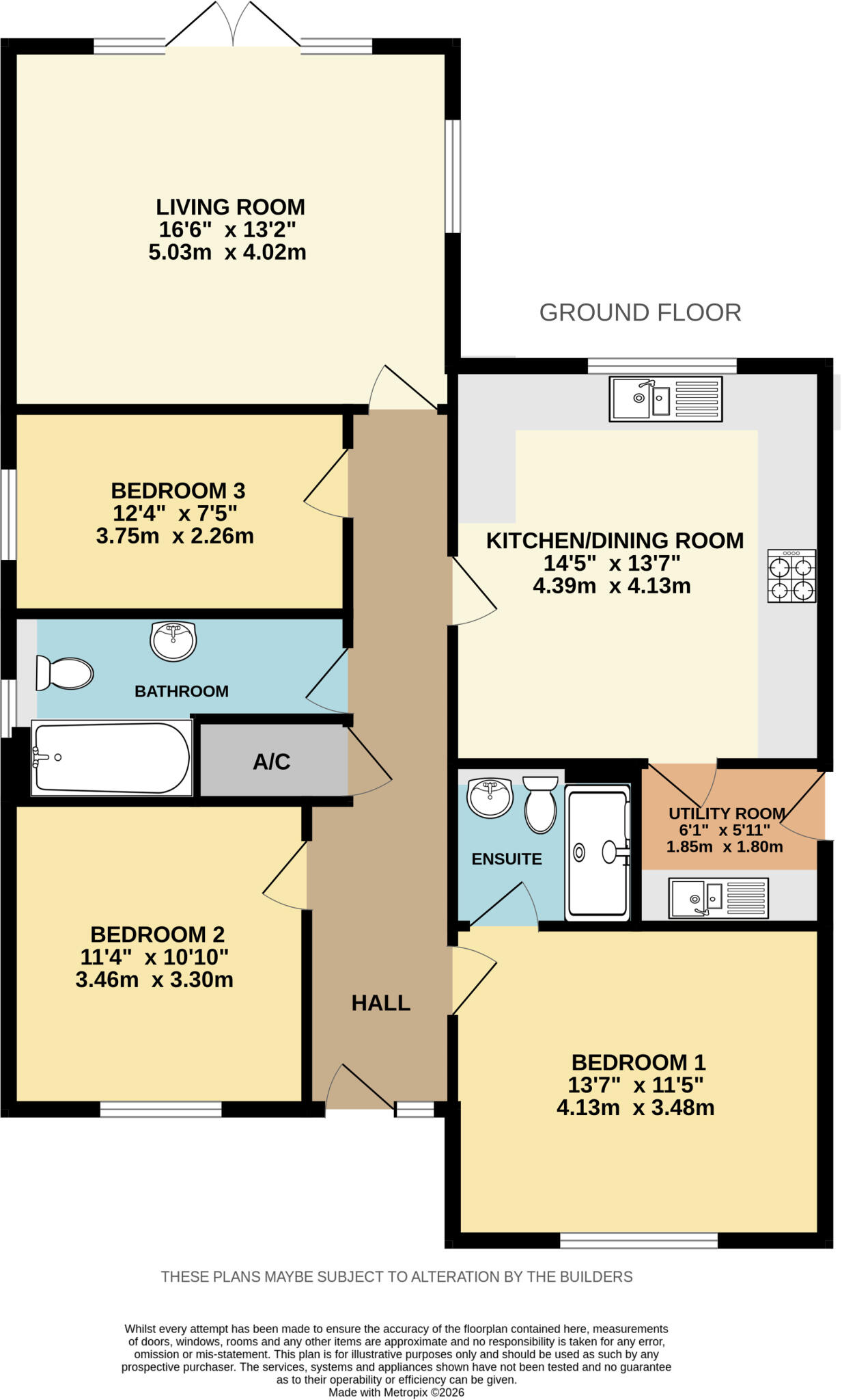 Oakfield Park off Redwood Close, Hemyock, Devon floorplan