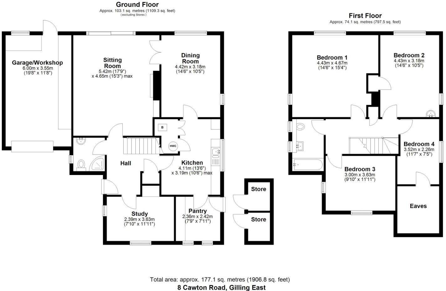 8, Cawton Road, Gilling East, York floorplan