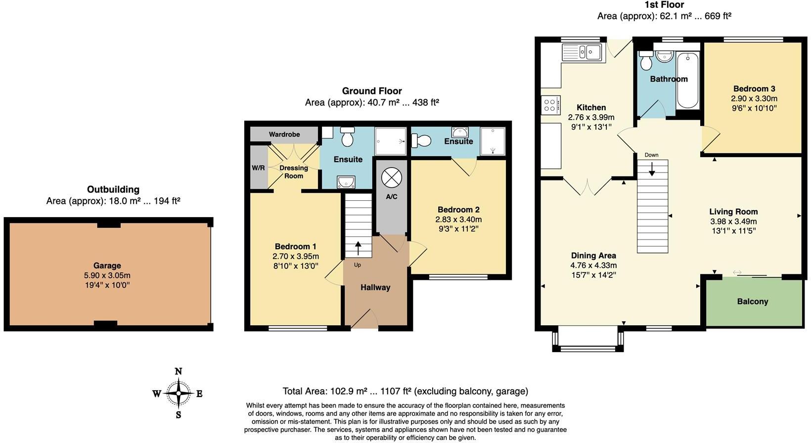 Lanner, Redruth floorplan