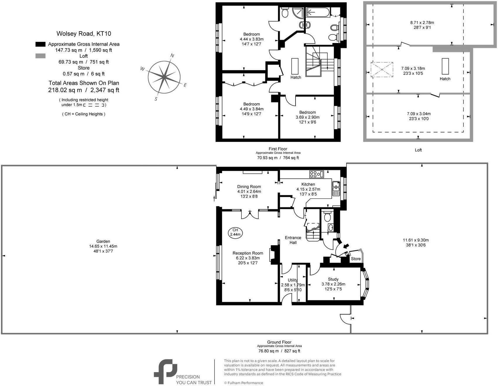 Wolsey Road, Esher, KT10 floorplan