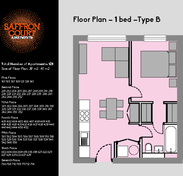 Saffron Court, Crocus Street, Nottingham floorplan