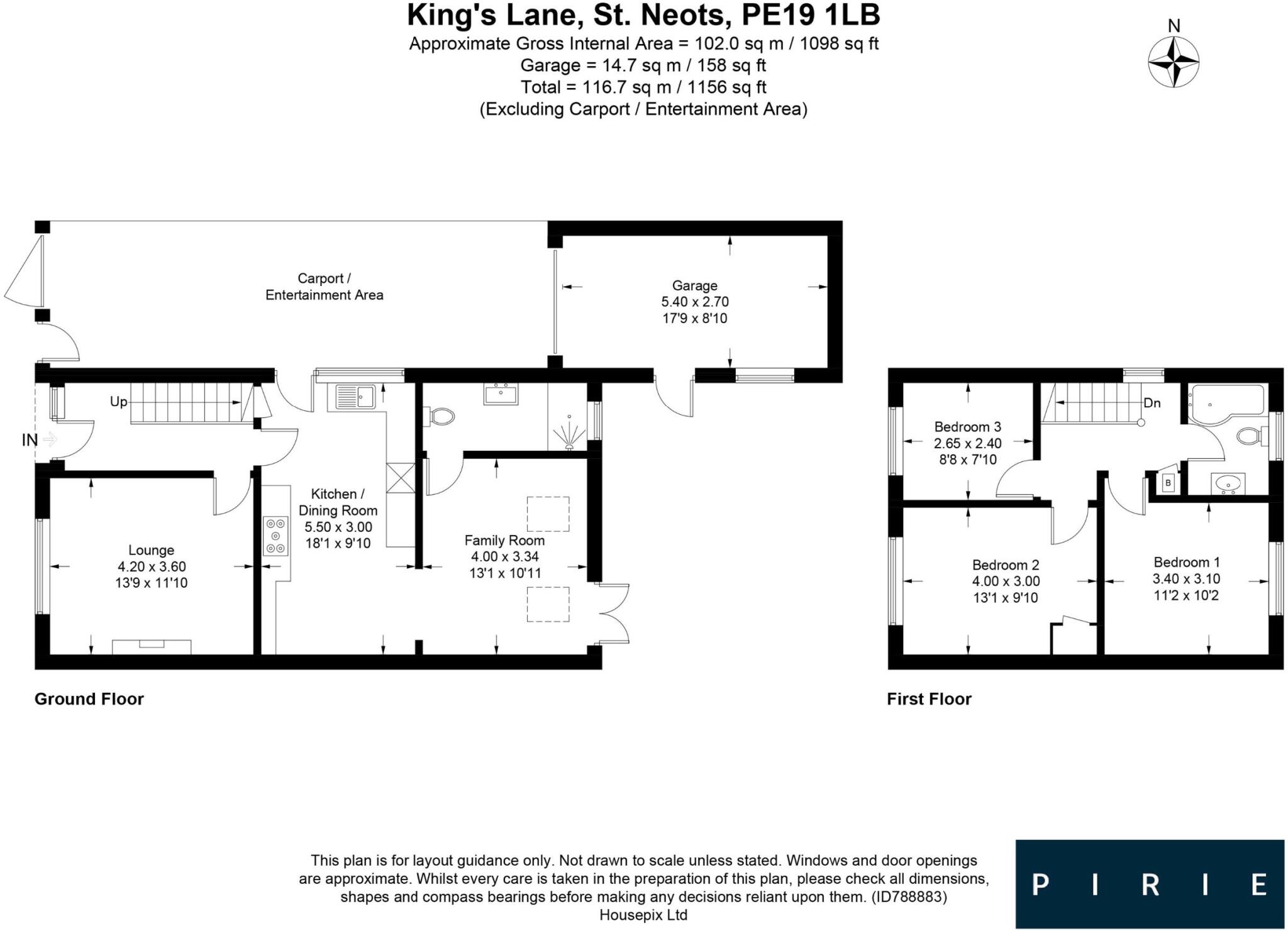Kings Lane, St. Neots floorplan