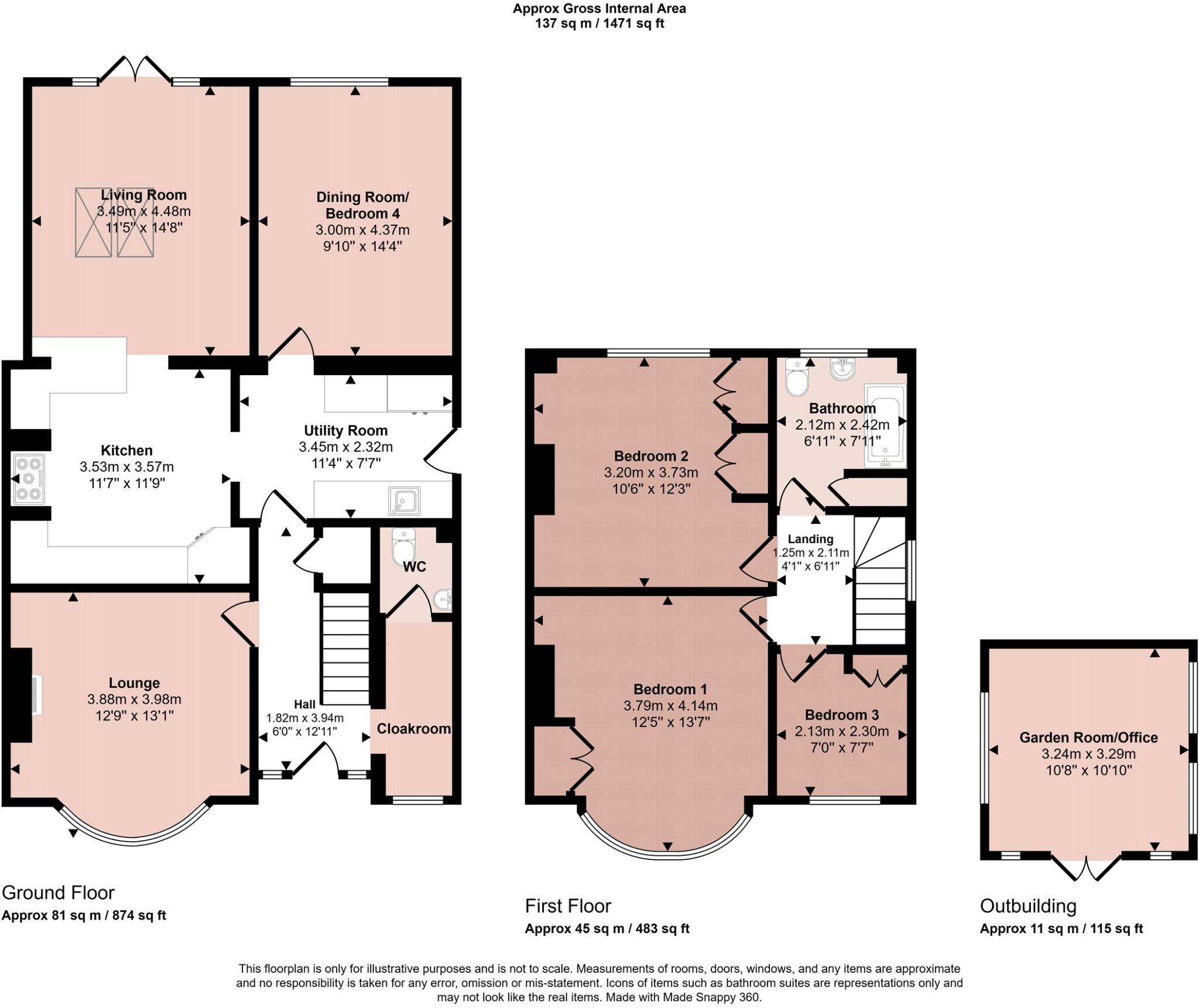 College Avenue, Melton Mowbray, Leicestershire floorplan