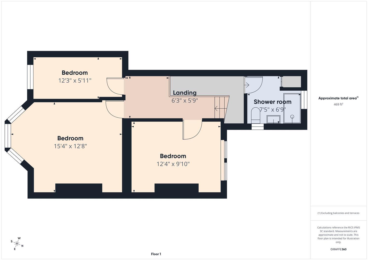 Eastbourne Gardens, Whitley Bay floorplan