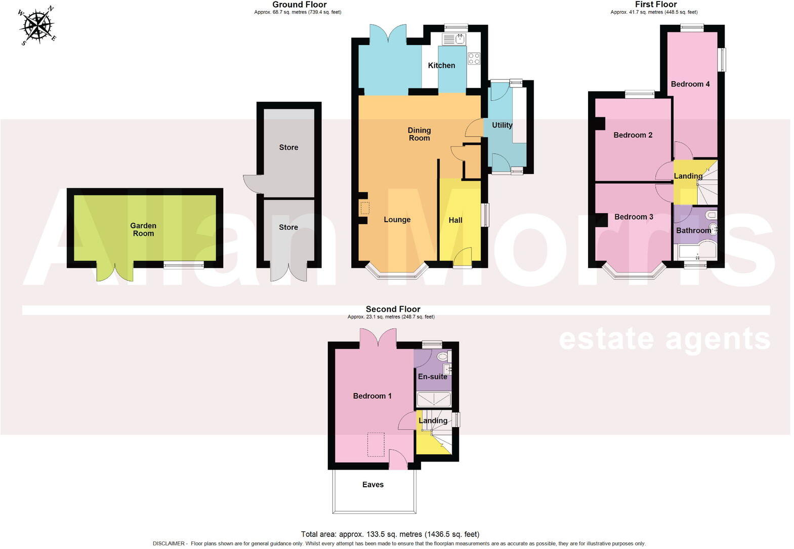 22 Leslie Avenue, Worcester.  WR3 7DF floorplan