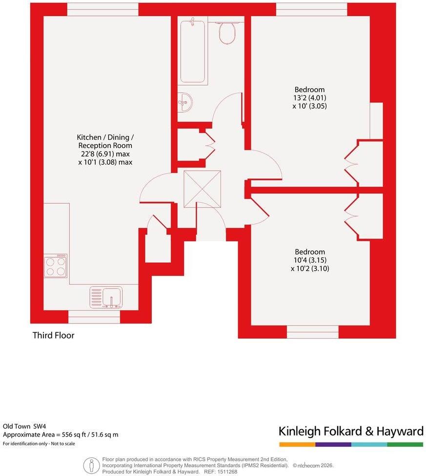 Old Town, Clapham Common, London, SW4 floorplan