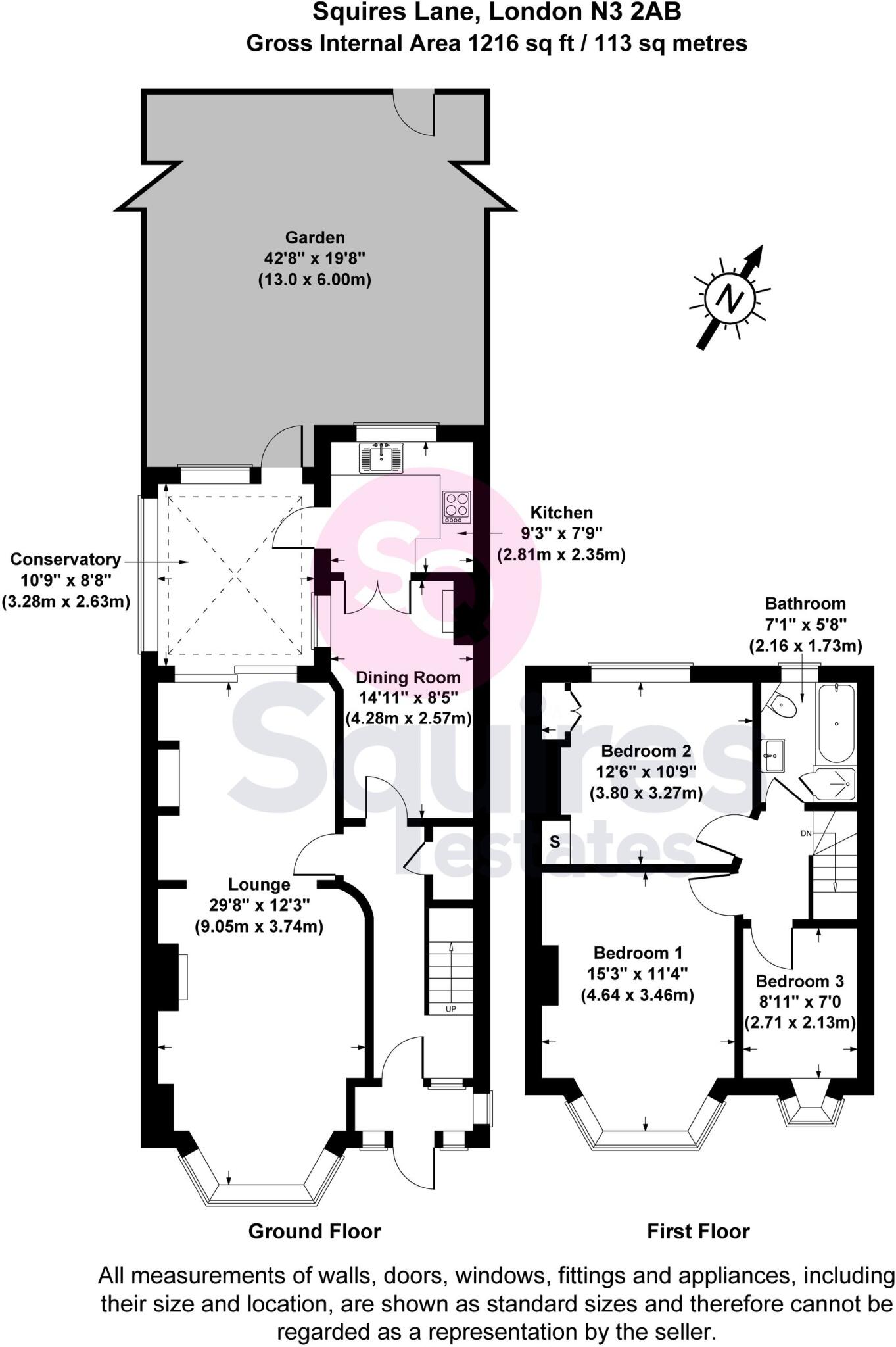 Squires Lane, London, N3 floorplan