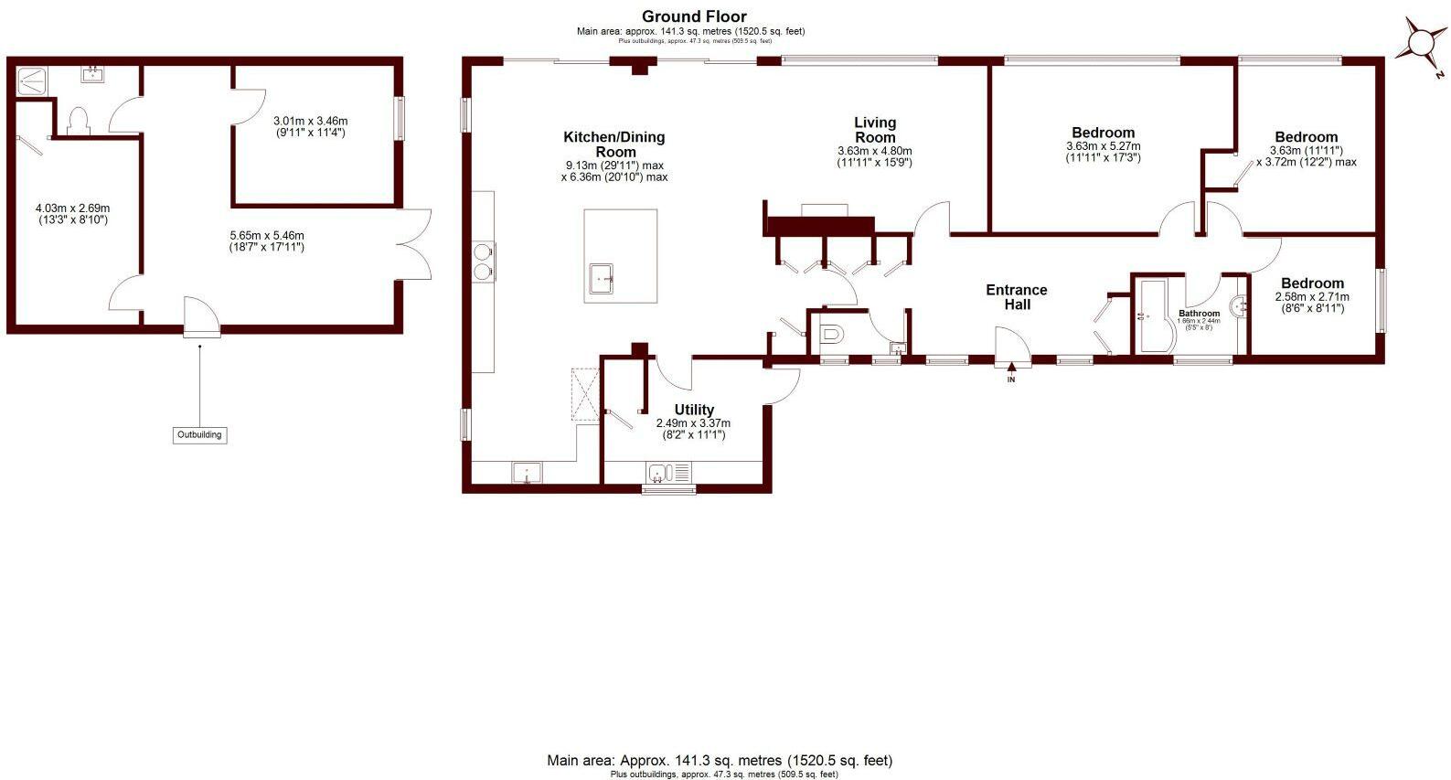 School Lane, Eastergate, Chichester, PO20 3UU floorplan