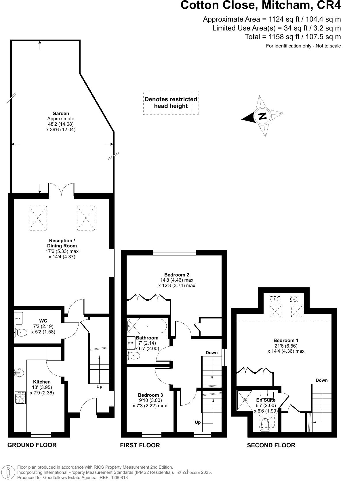 Cotton Close, Mitcham, CR4 floorplan