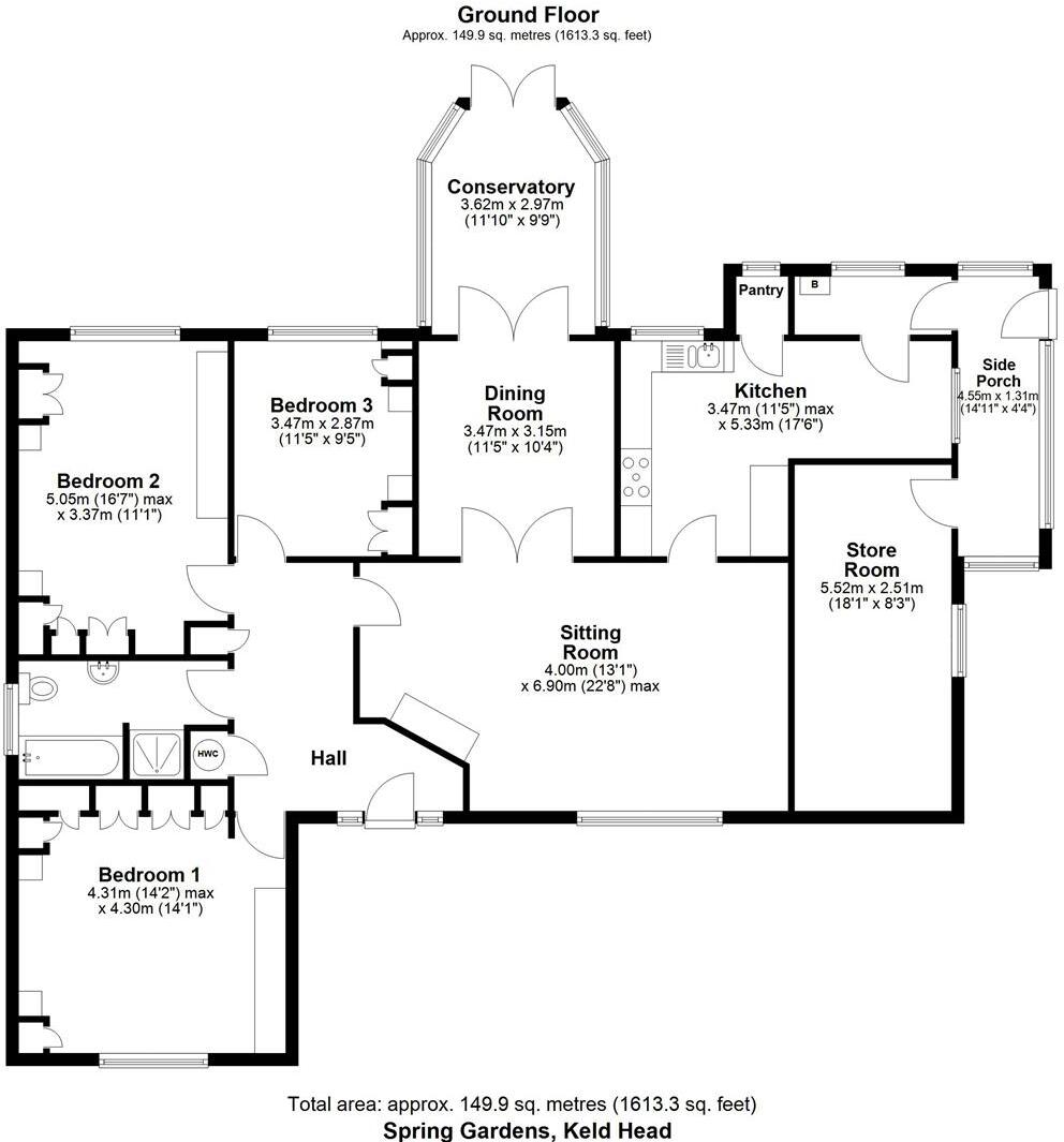 Keld Head, Pickering floorplan