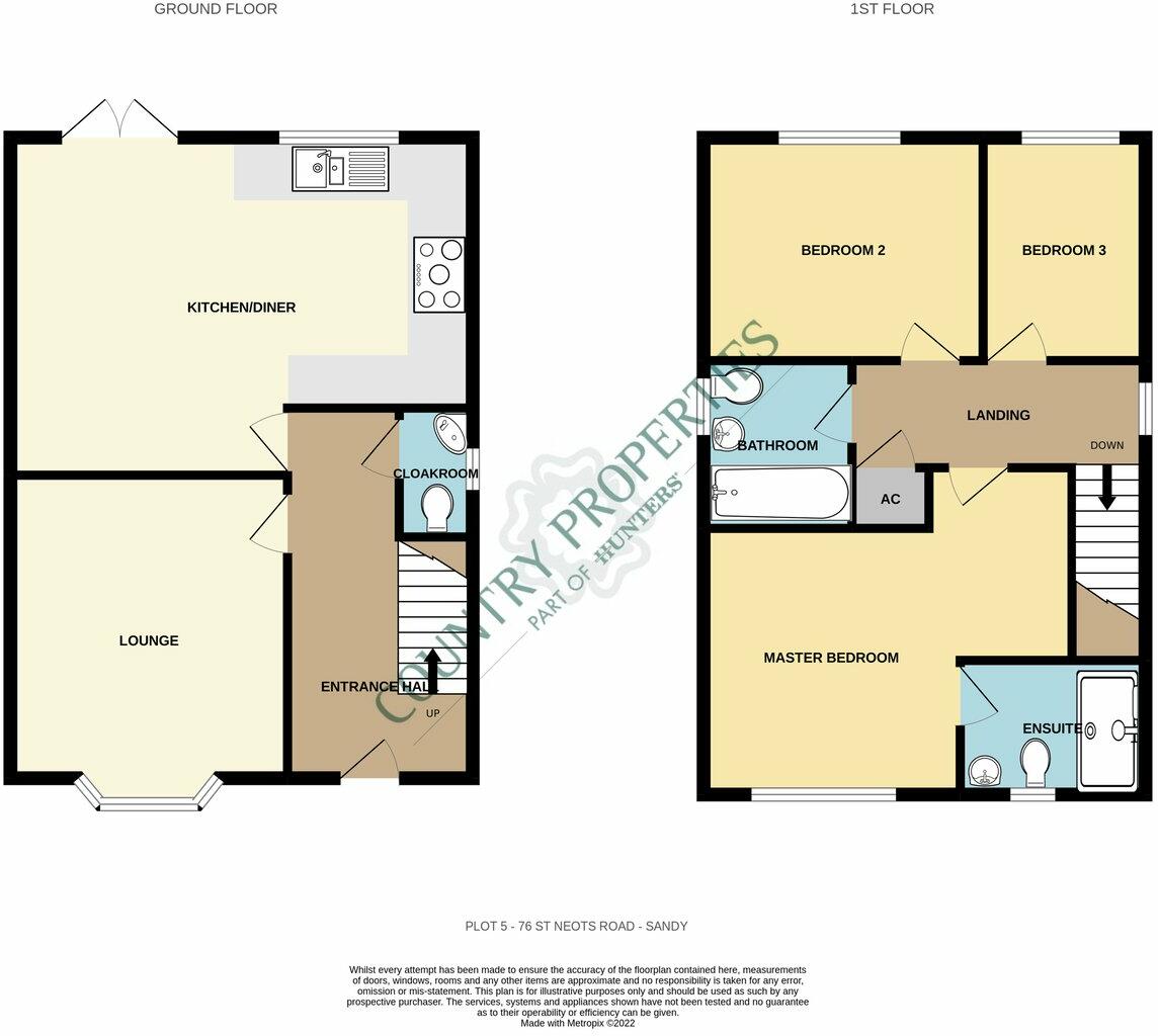 Elizabethan Close, Sandy, SG19 floorplan
