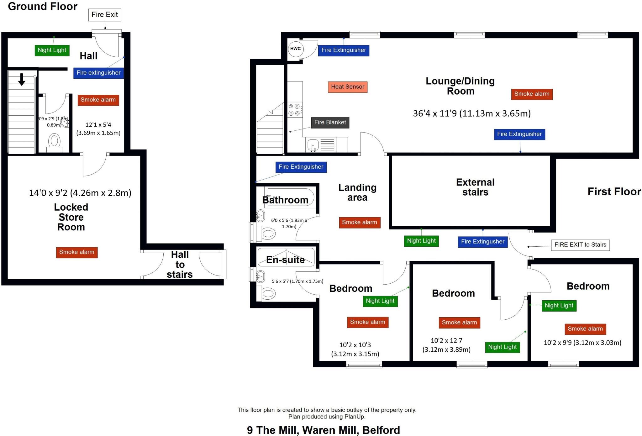 Bay View and Jetty Cottage, The Mill, Waren Mill, Belford, Northumberland floorplan