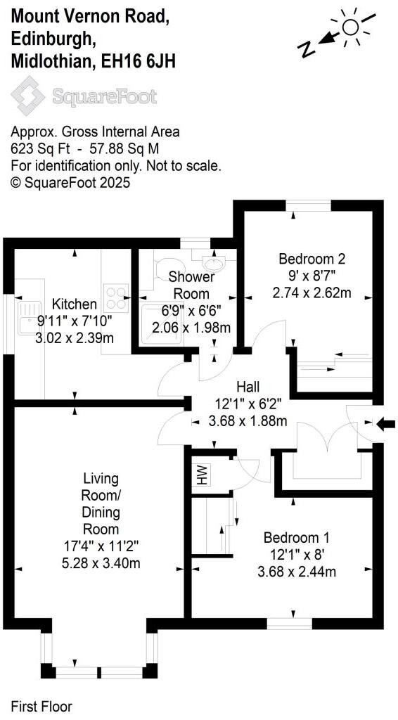 71/2 Mount Vernon Road, Liberton, EH16 6JH floorplan