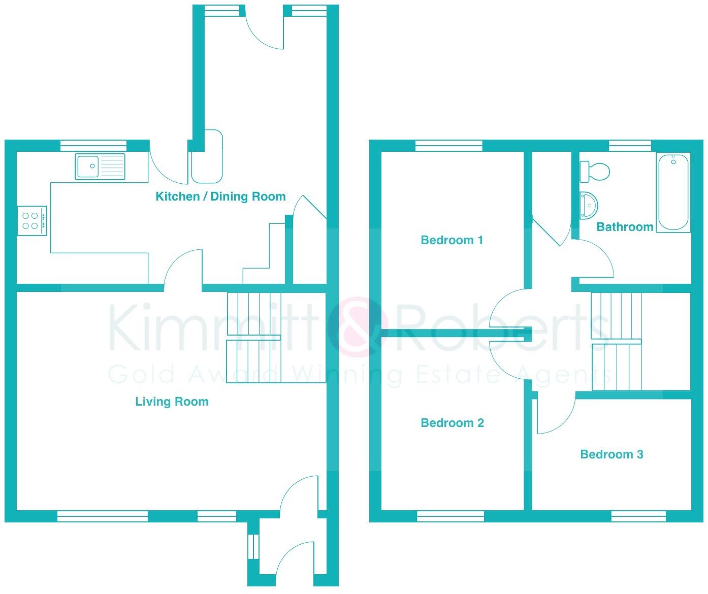 Station Road, West Rainton, Houghton Le Spring, Tyne And Wear, DH4 6SF floorplan
