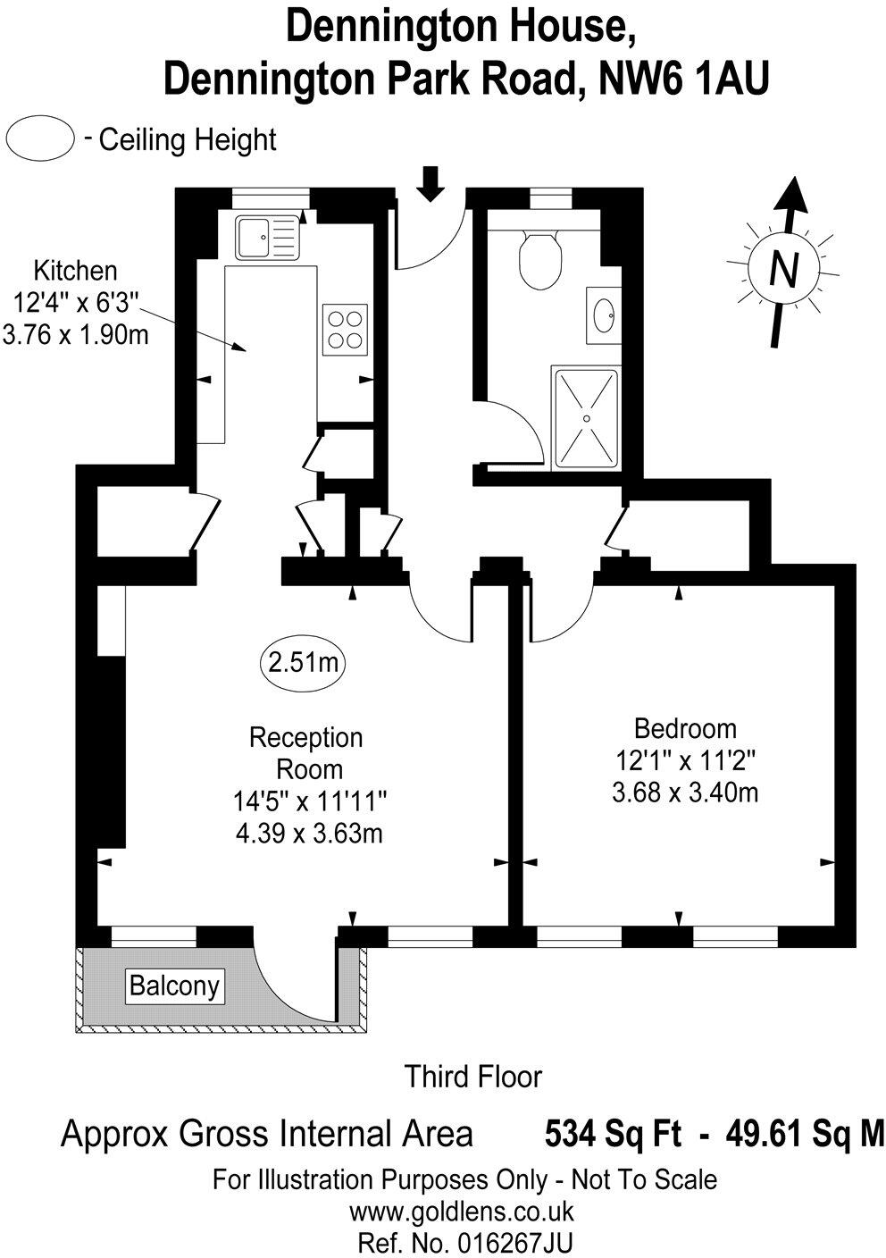 Dennington Park Road, West Hampstead, London, NW6 floorplan
