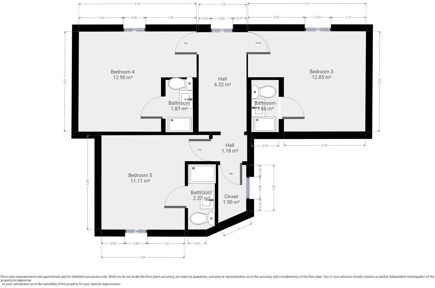 27/28 - Yarborough Road - Premium En Suite Student House floorplan