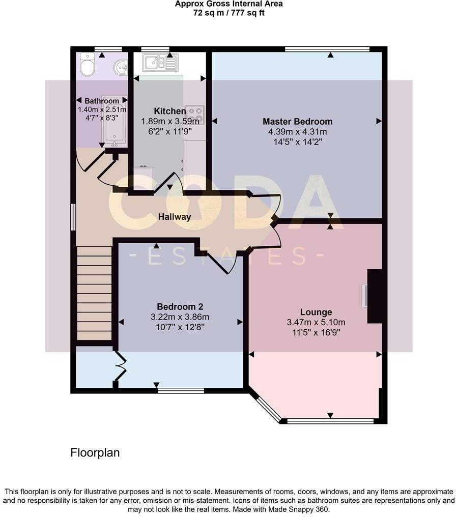 Eriska Avenue,  Kinightswood, Glasgow floorplan