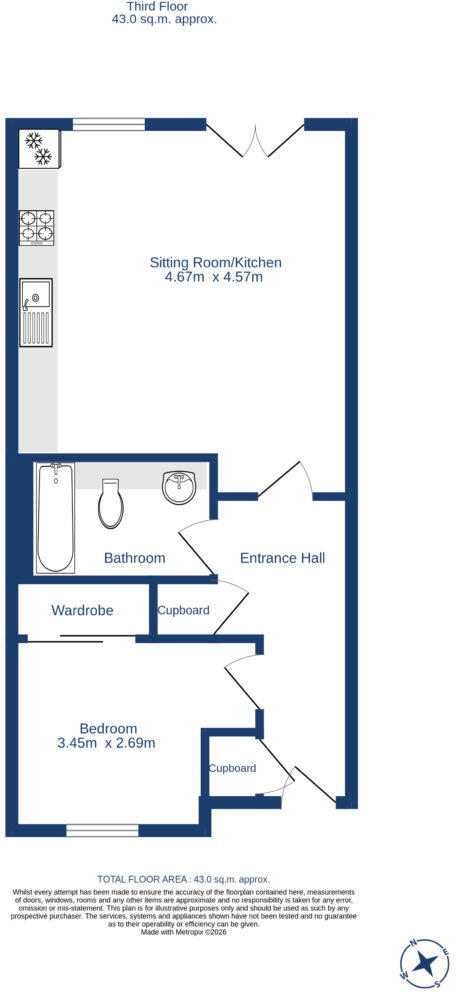 8/24 Salamander Court, Edinburgh, EH6 7JN floorplan
