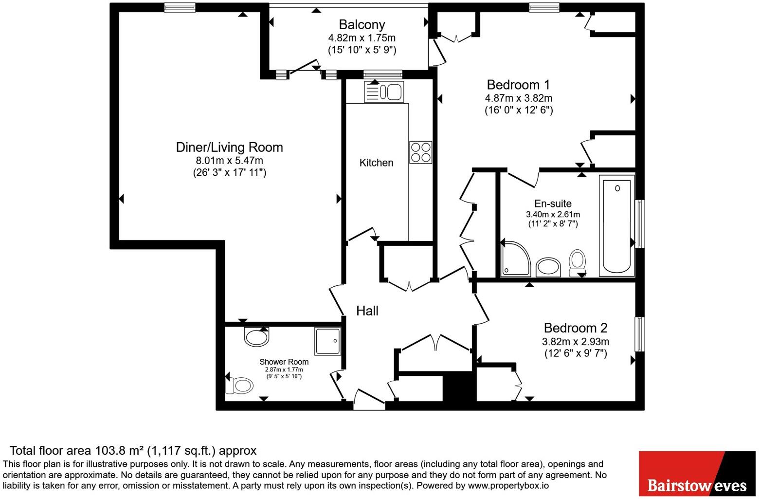 Sunset Avenue, Woodford Green, IG8 floorplan
