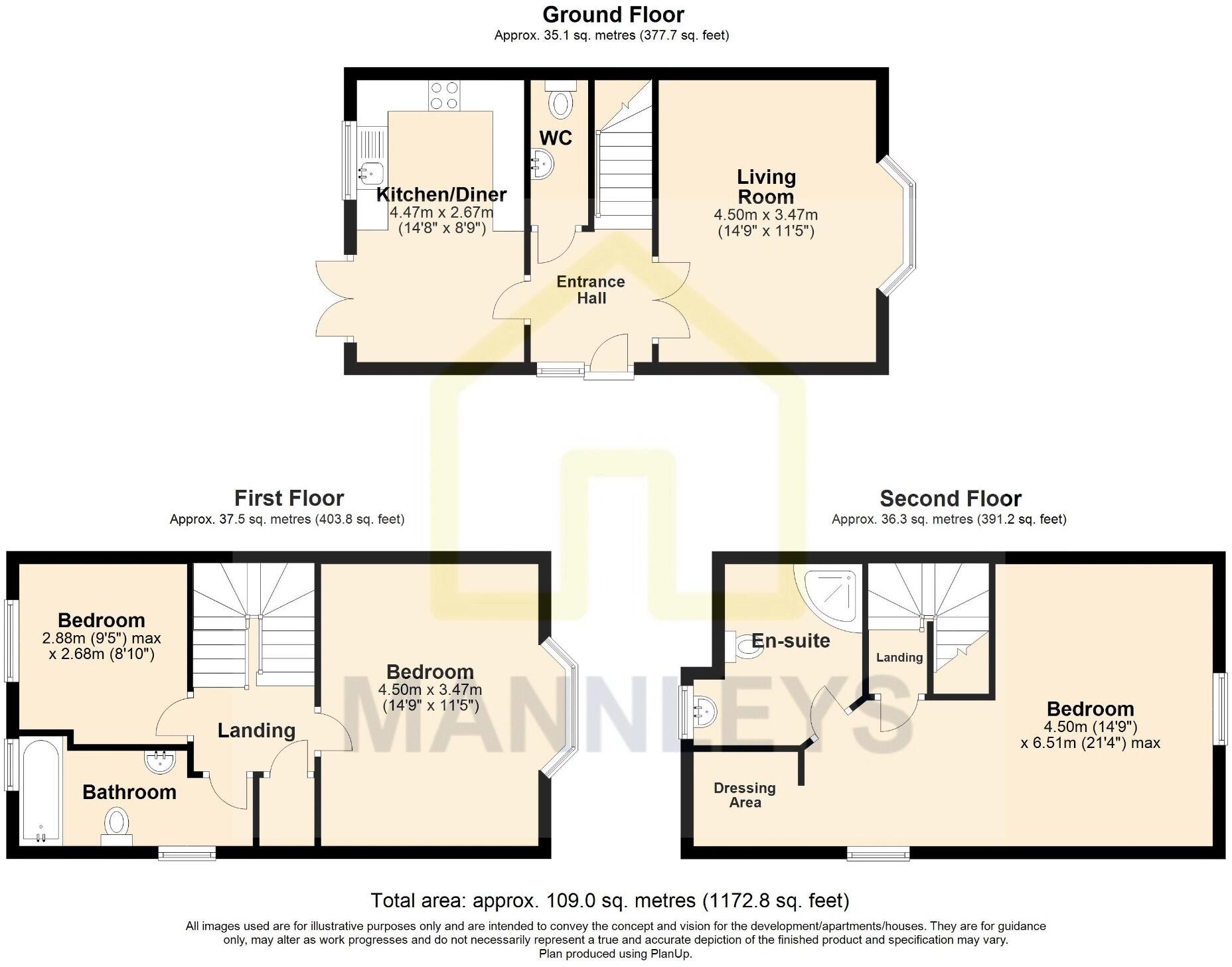 8 Marley Grove, Whitchurch, Shropshire, SY13 1FD floorplan