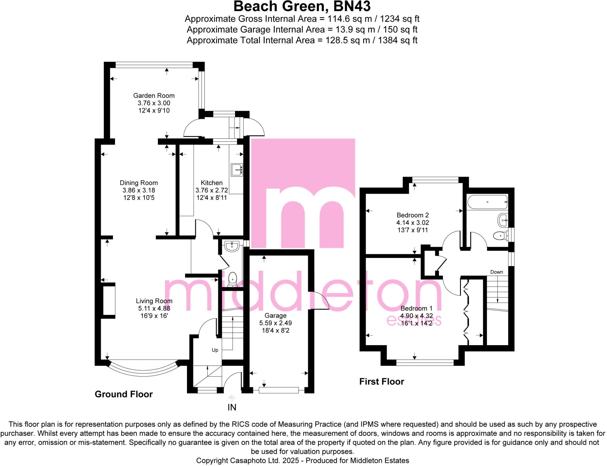 Beach Green, Shoreham, West Sussex, BN43 floorplan