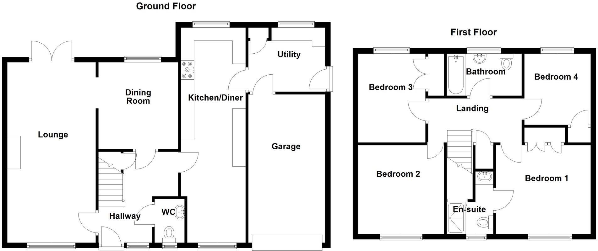 Oakham Grove, Ashby-De-La-Zouch, LE65 floorplan