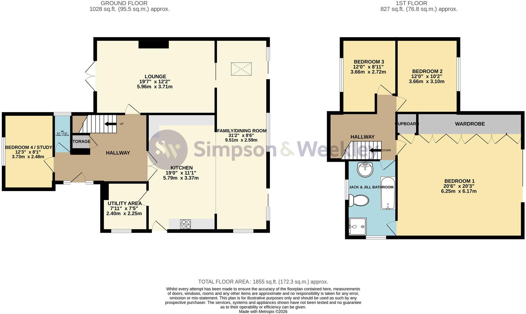 NN9 The Downs, Wellingborough floorplan