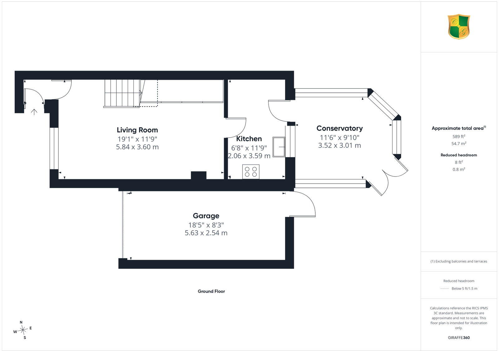 Yarrow Close, Horsham, RH12 5FP floorplan