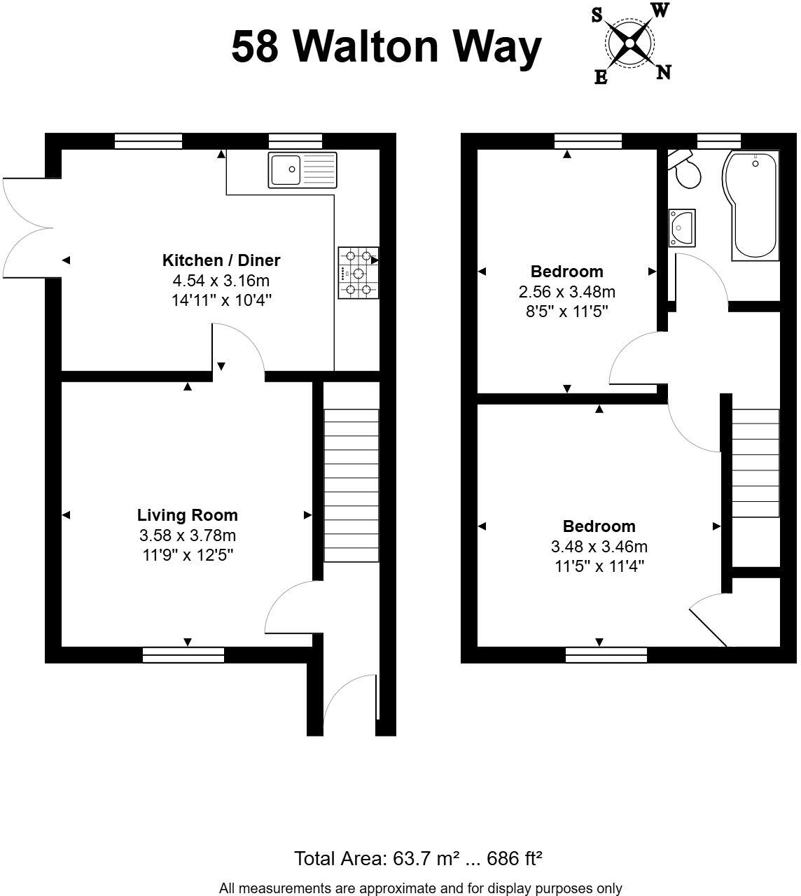 Walton Way, Newbury, Berkshire, RG14 floorplan