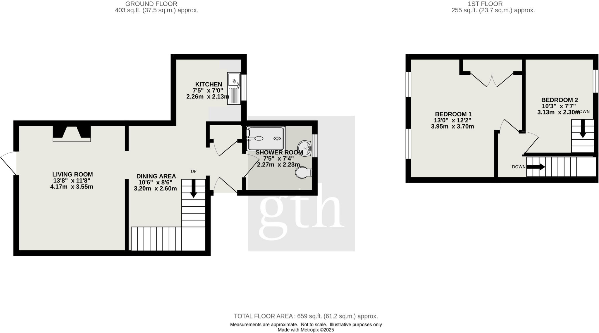 1, Rhode, Bridgwater, Somerset, TA5 floorplan