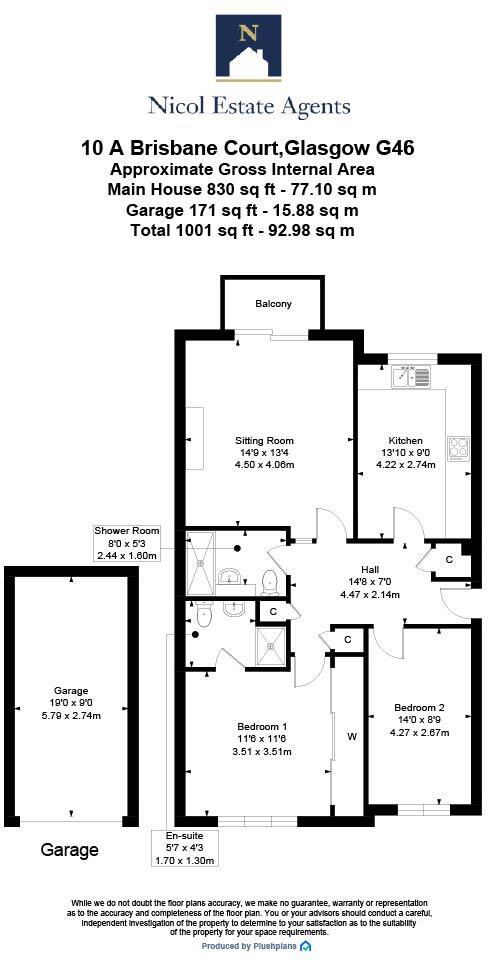 Brisbane Court, Braidpark Drive, Giffnock floorplan