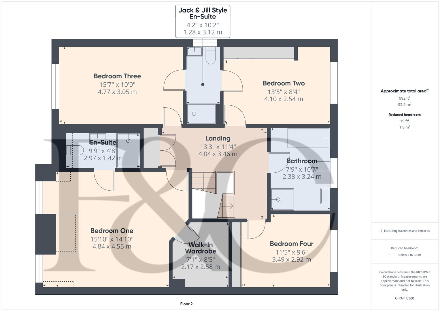 Over Lane, Belper, Derbyshire floorplan