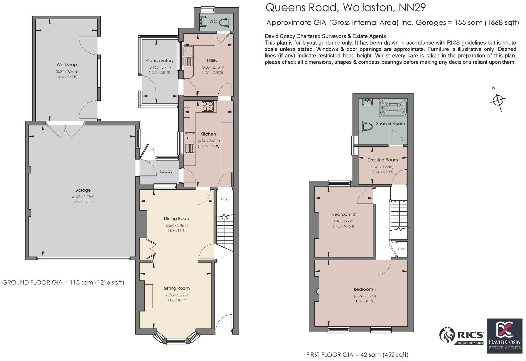 Queens Road, Wollaston, NN29 floorplan