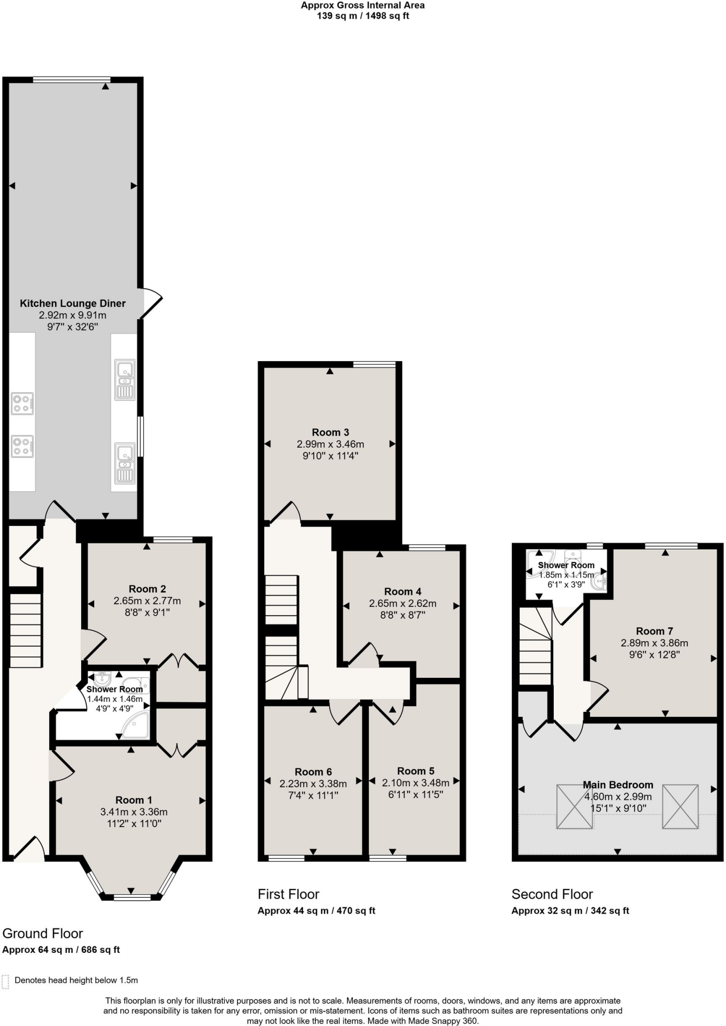 Moy Road, Cardiff, CF24 floorplan