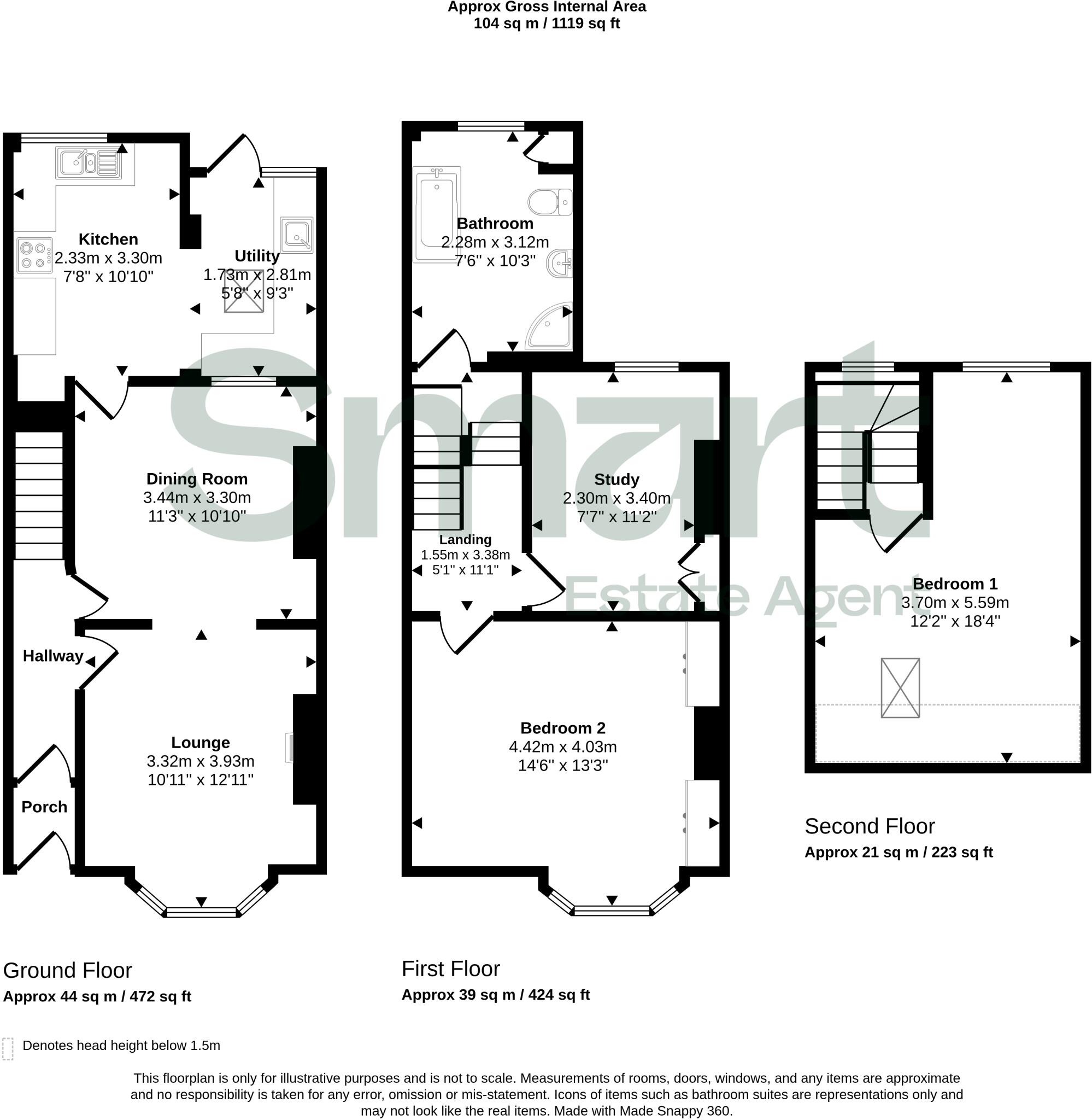 Temple Road, Exeter floorplan