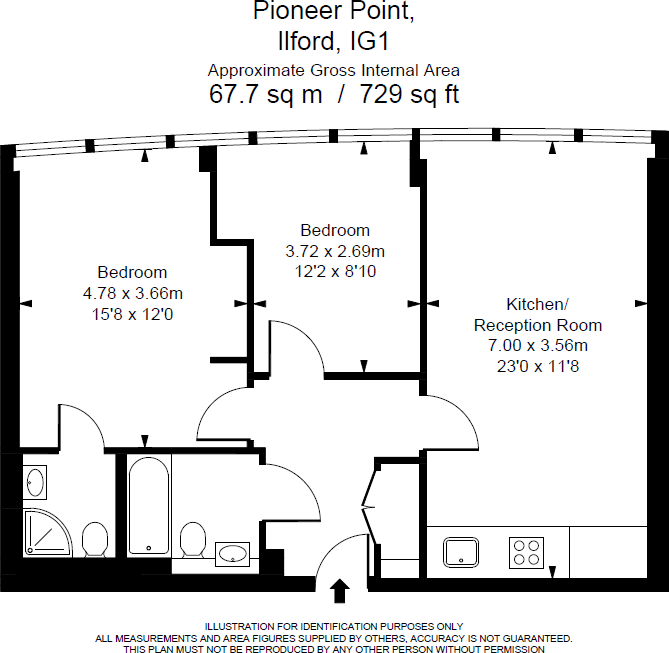 Pioneer Point - Flat S-2103, Ilford, IG1 floorplan