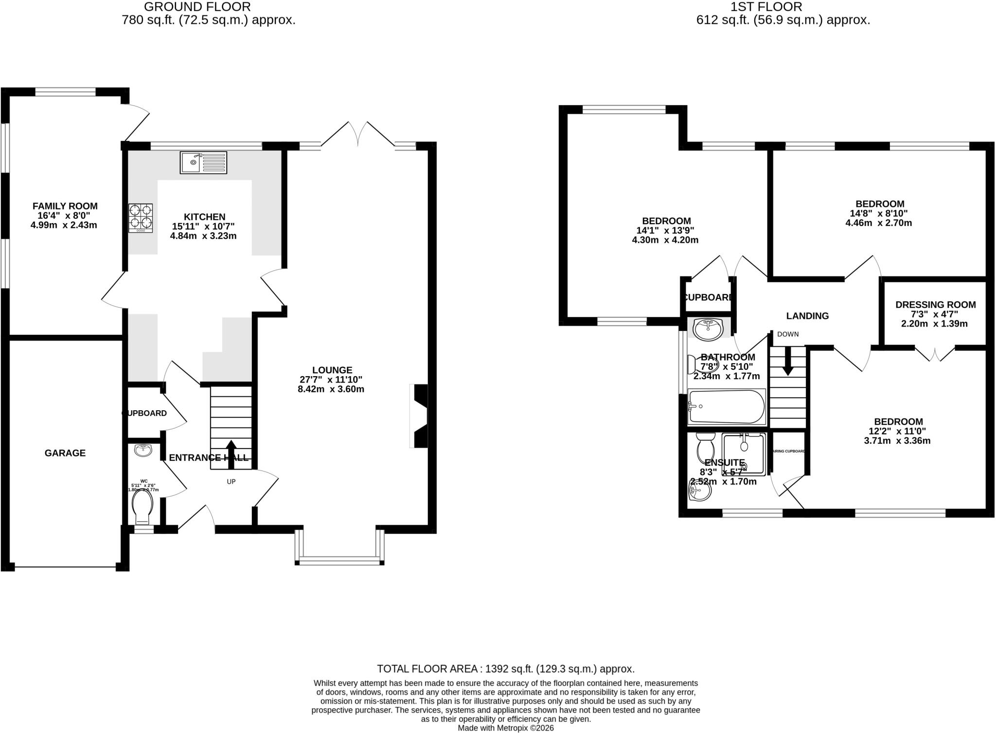 Langham Close, St. Albans, Hertfordshire, AL4 floorplan
