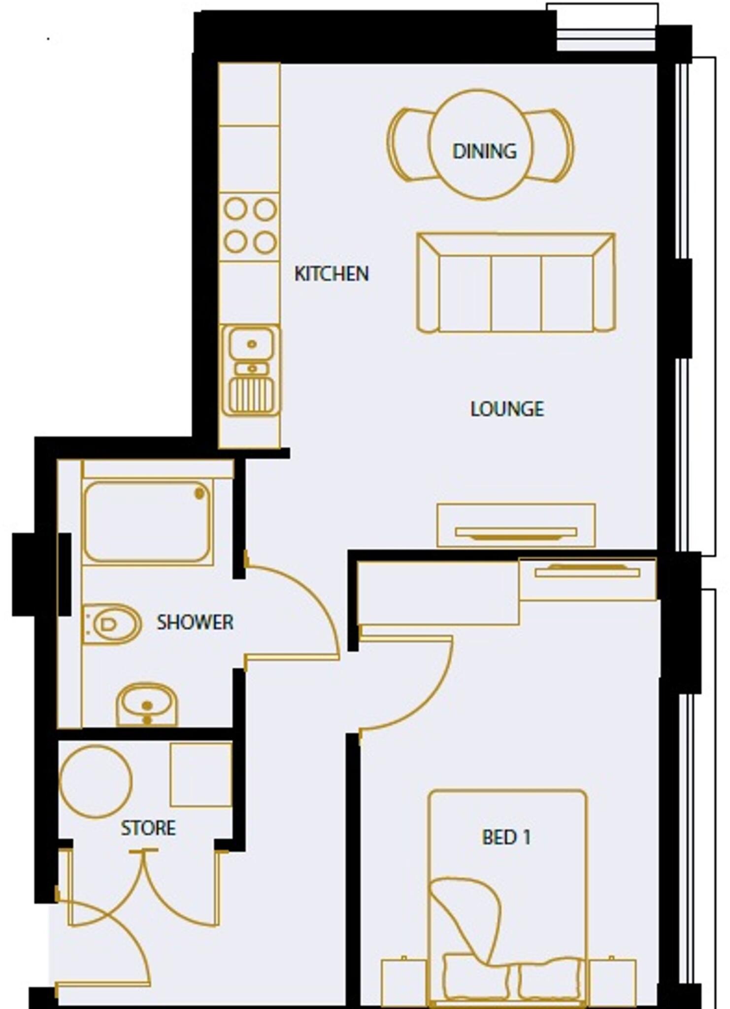 Sale Point, Sale, M33 floorplan