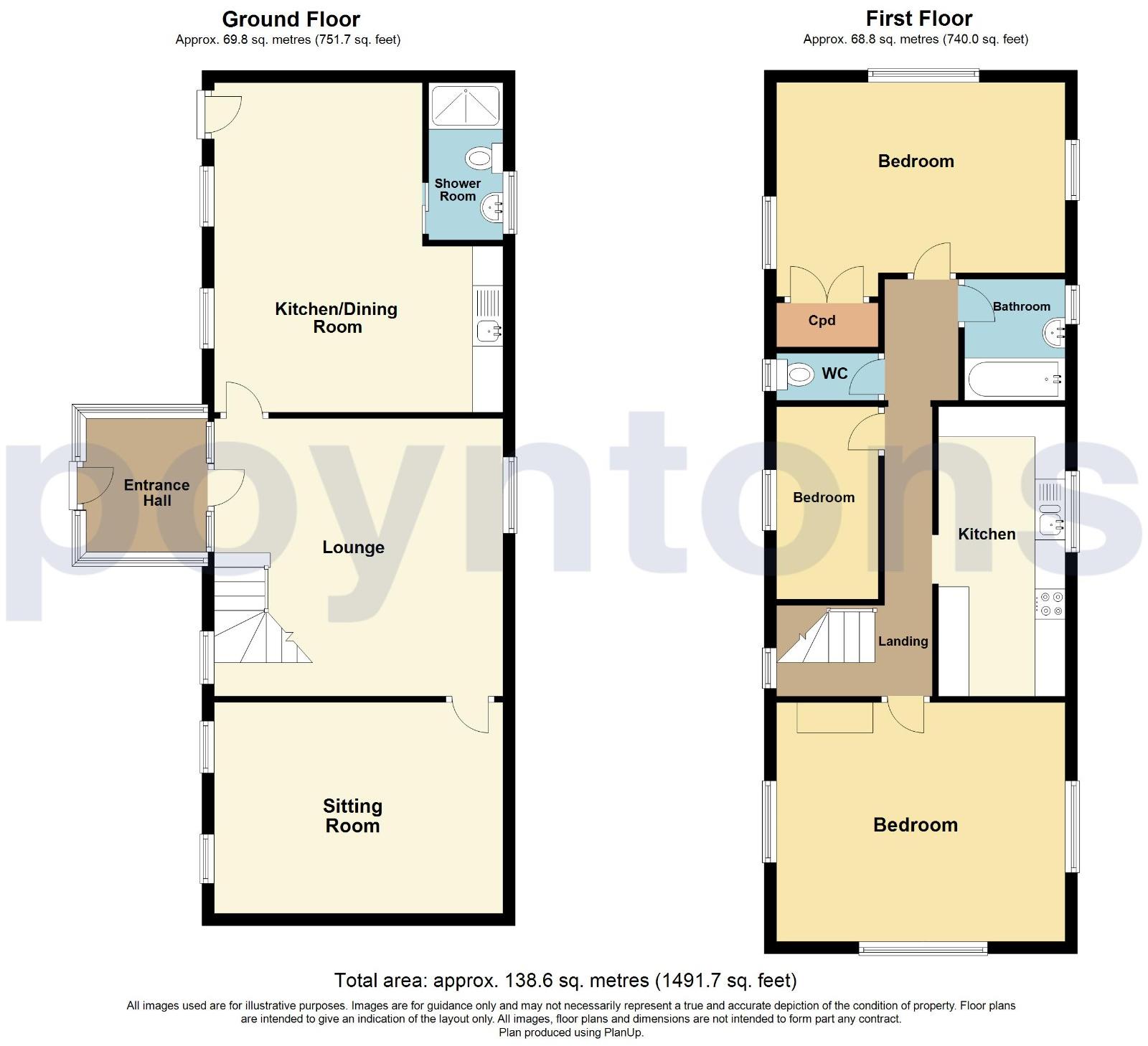97 and 99, London Road, Kirton, PE20 1JH floorplan