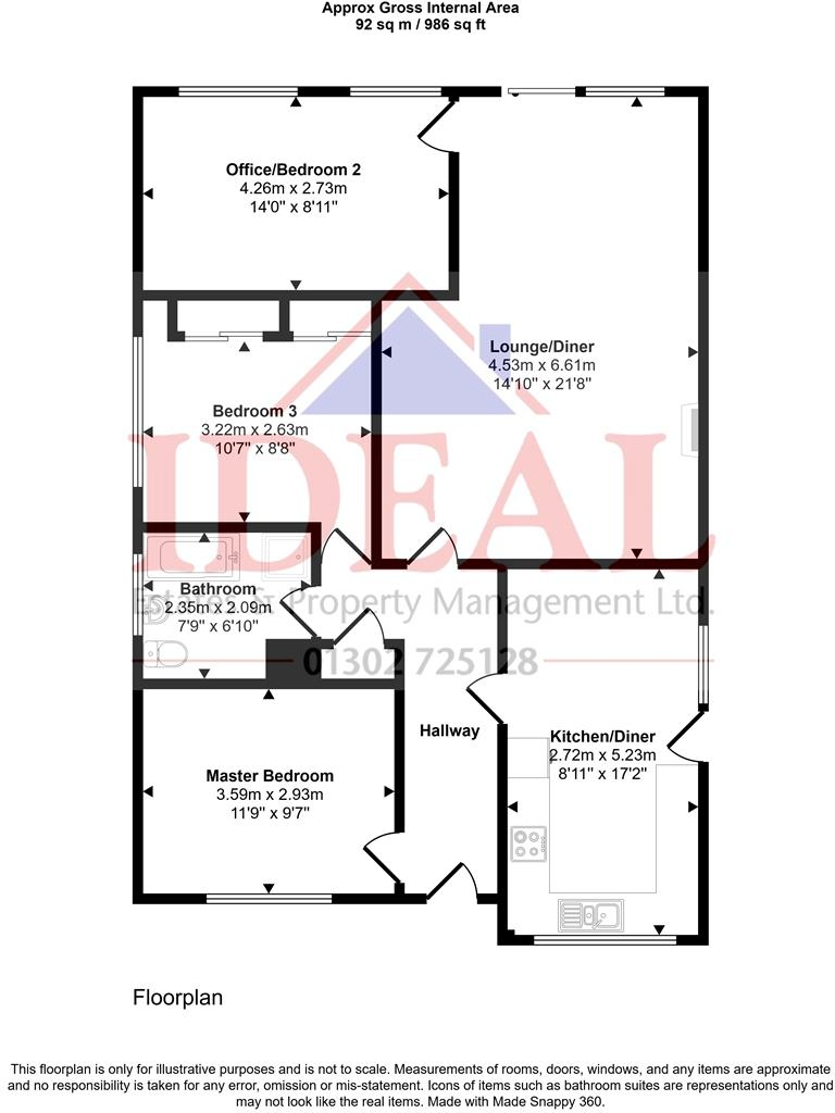 Harmby Close, Skellow, Doncaster floorplan