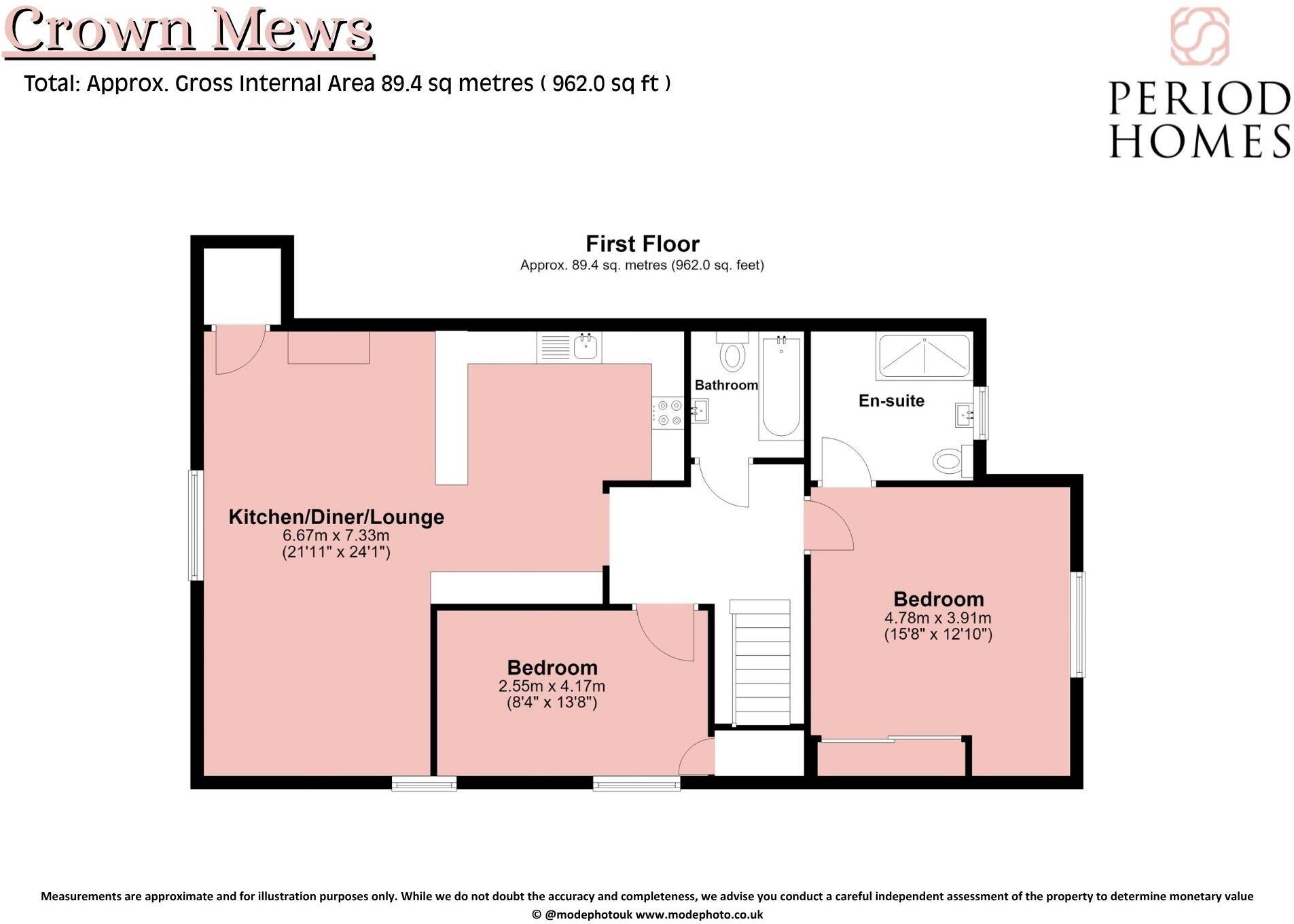 Crown Mews, Ingatestone floorplan