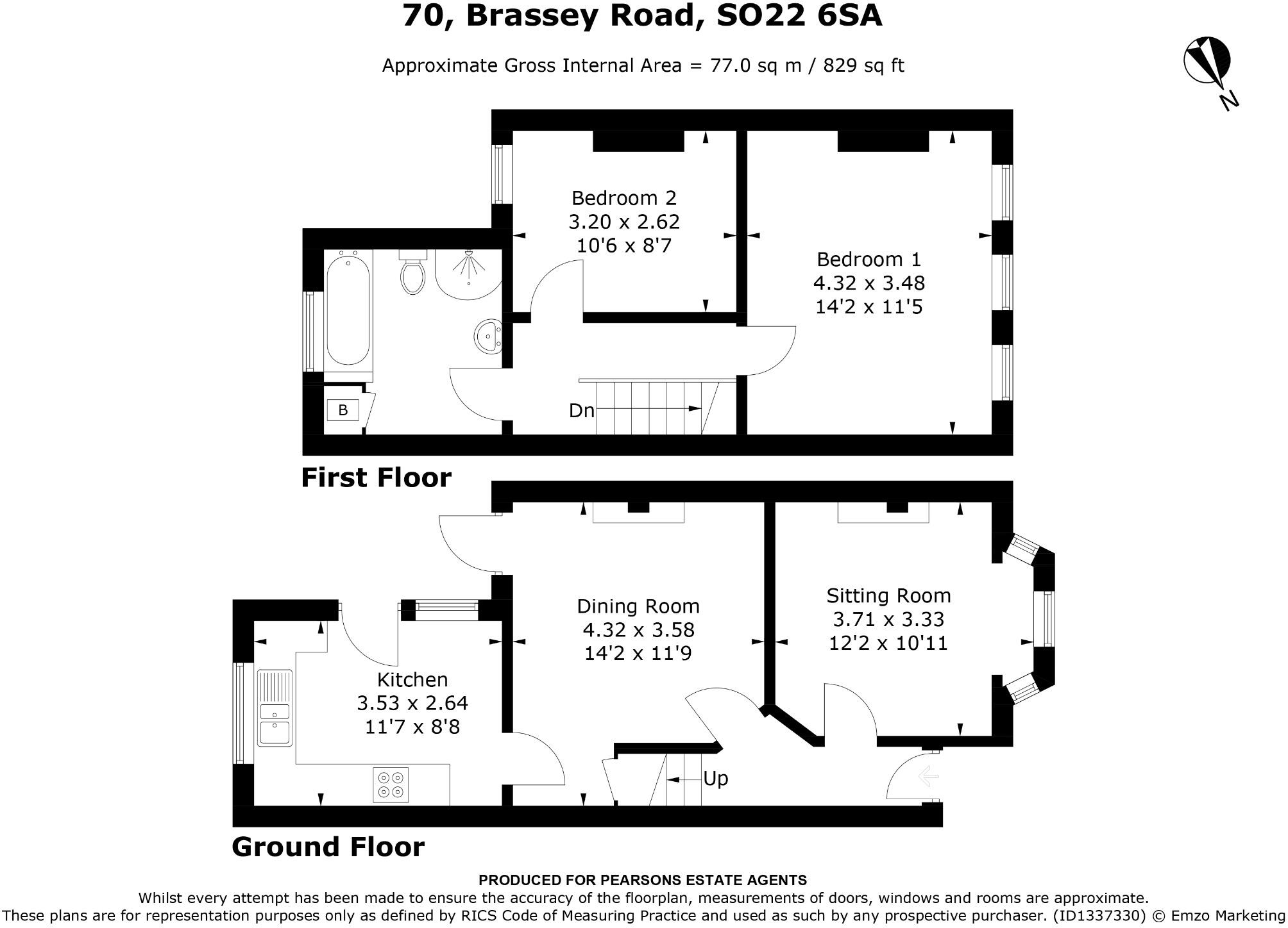 Brassey Road, Winchester floorplan
